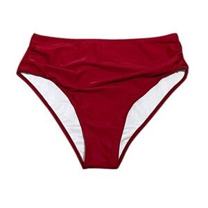 Zaful Red Swim Bikini Bottoms, Size M, US 6, NWOT‎